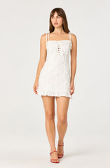 Breanna Eyelet Corset Mini Dress