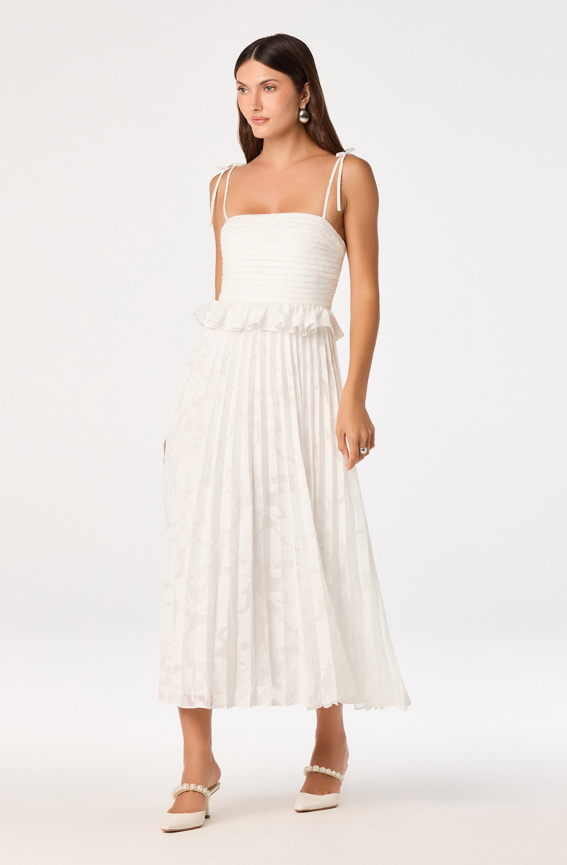 Emerys Pleated Midi Dress