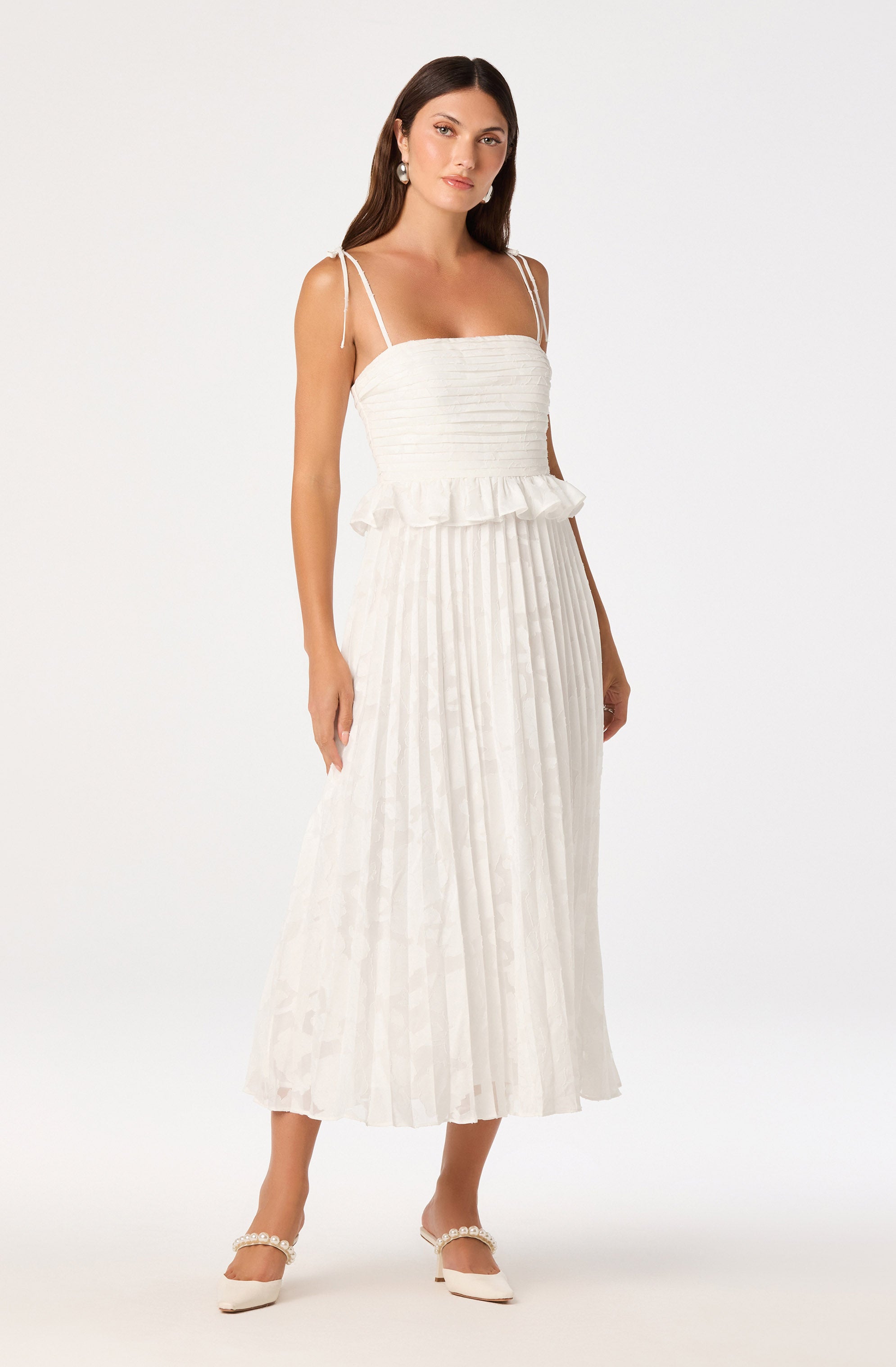 Emerys Pleated Midi Dress