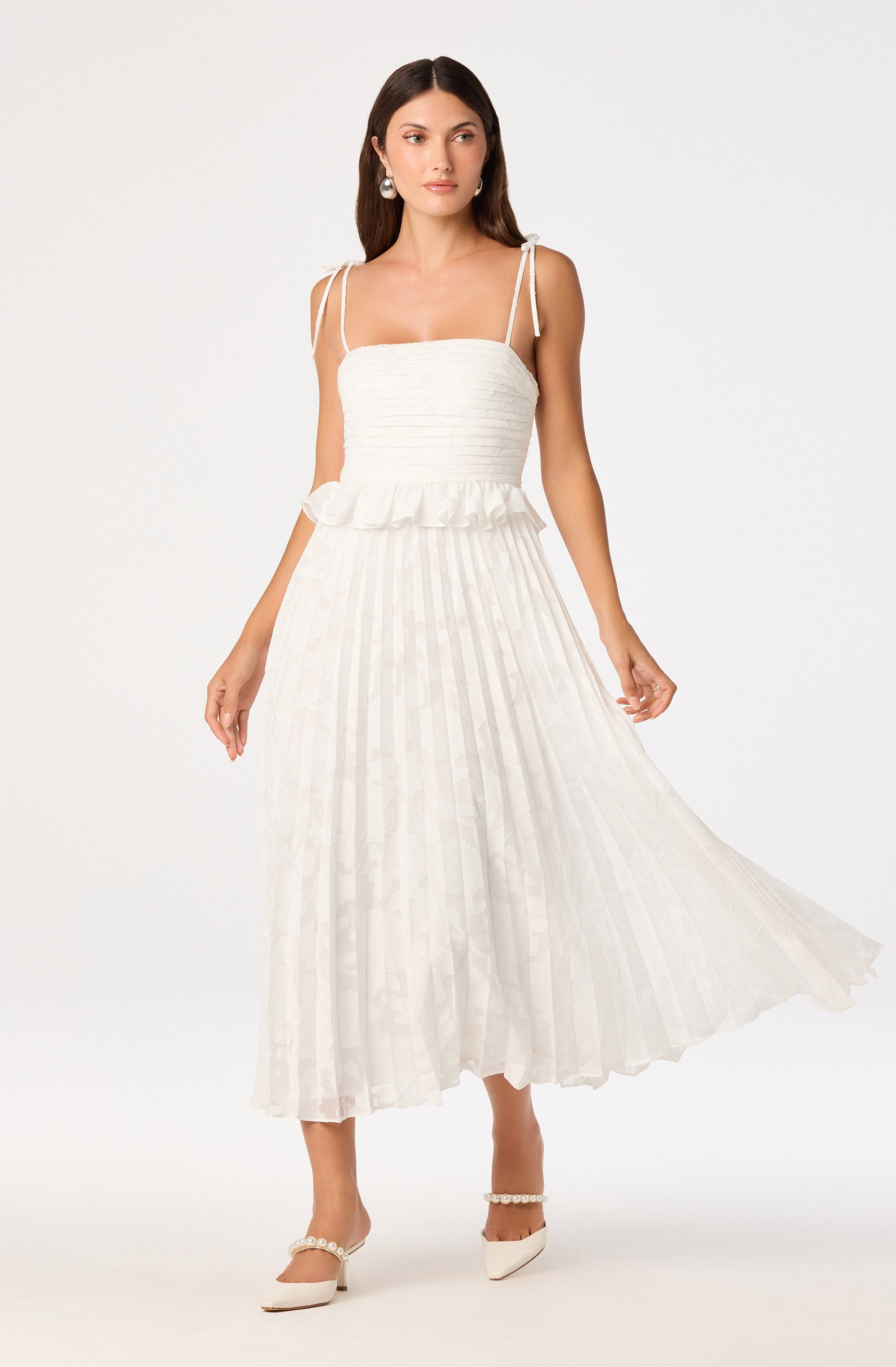 Emerys Pleated Midi Dress