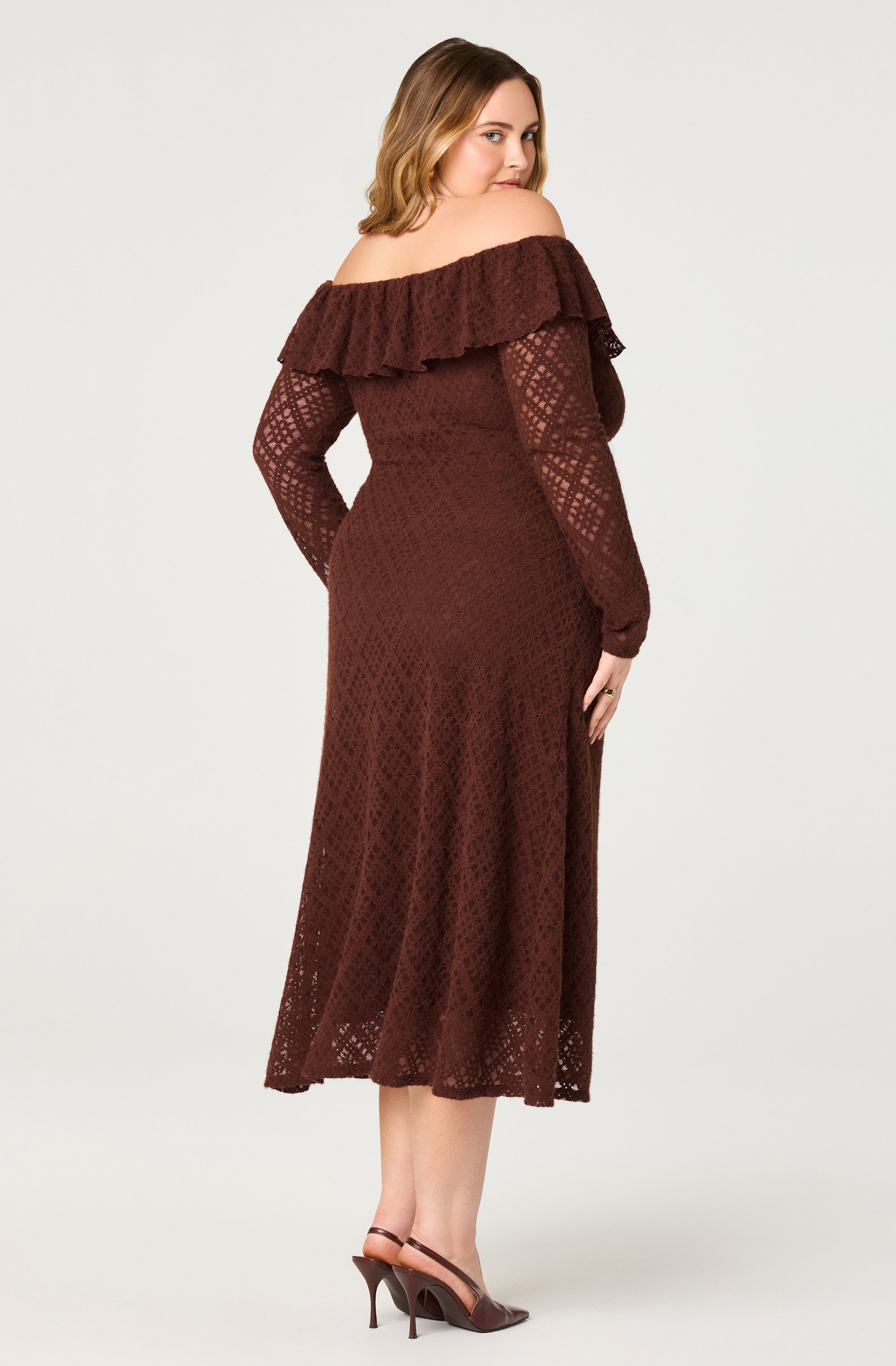 Dorian Ruffle Off Shoulder Dress