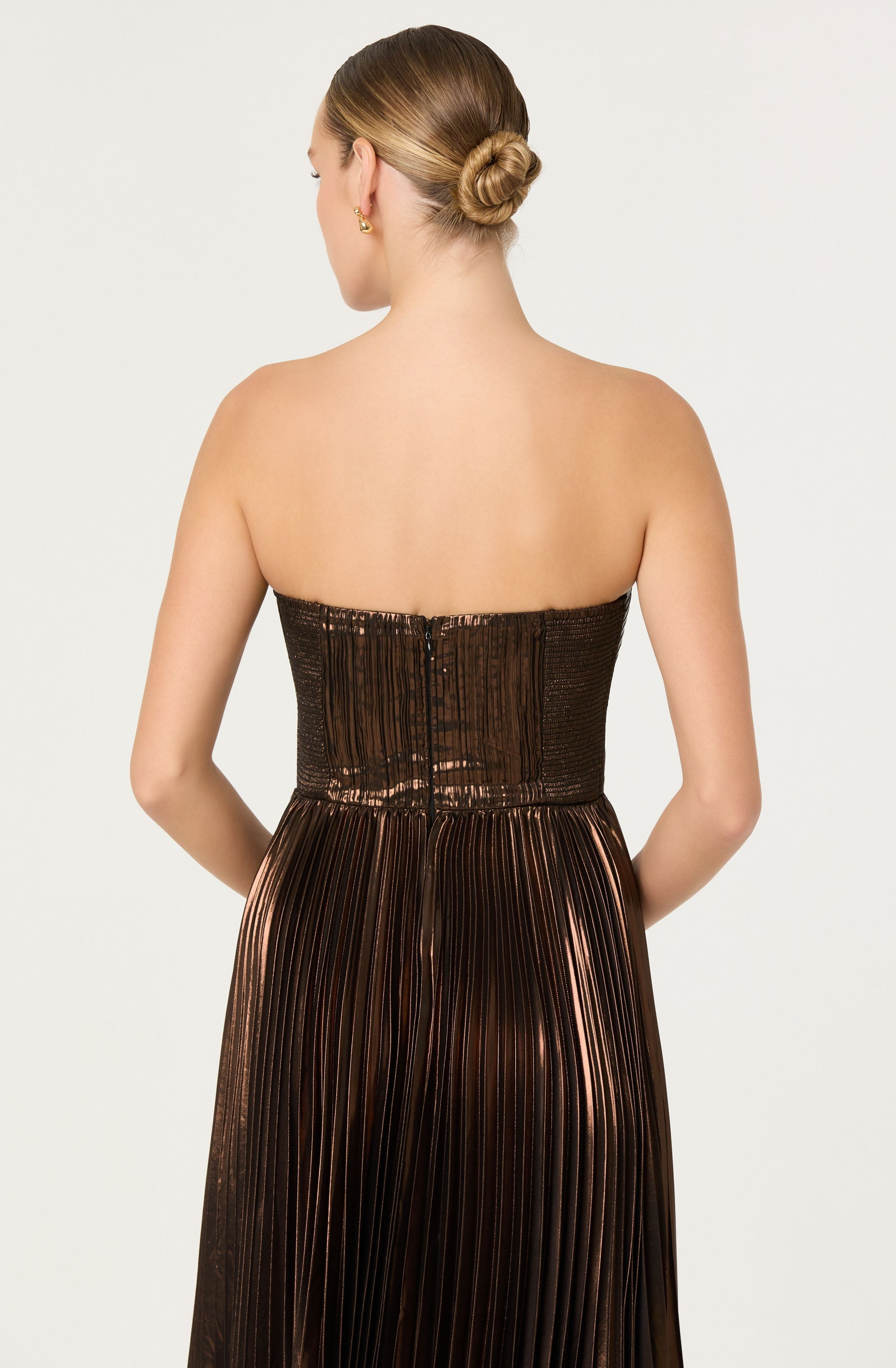 Ascella Pleated Midi Dress