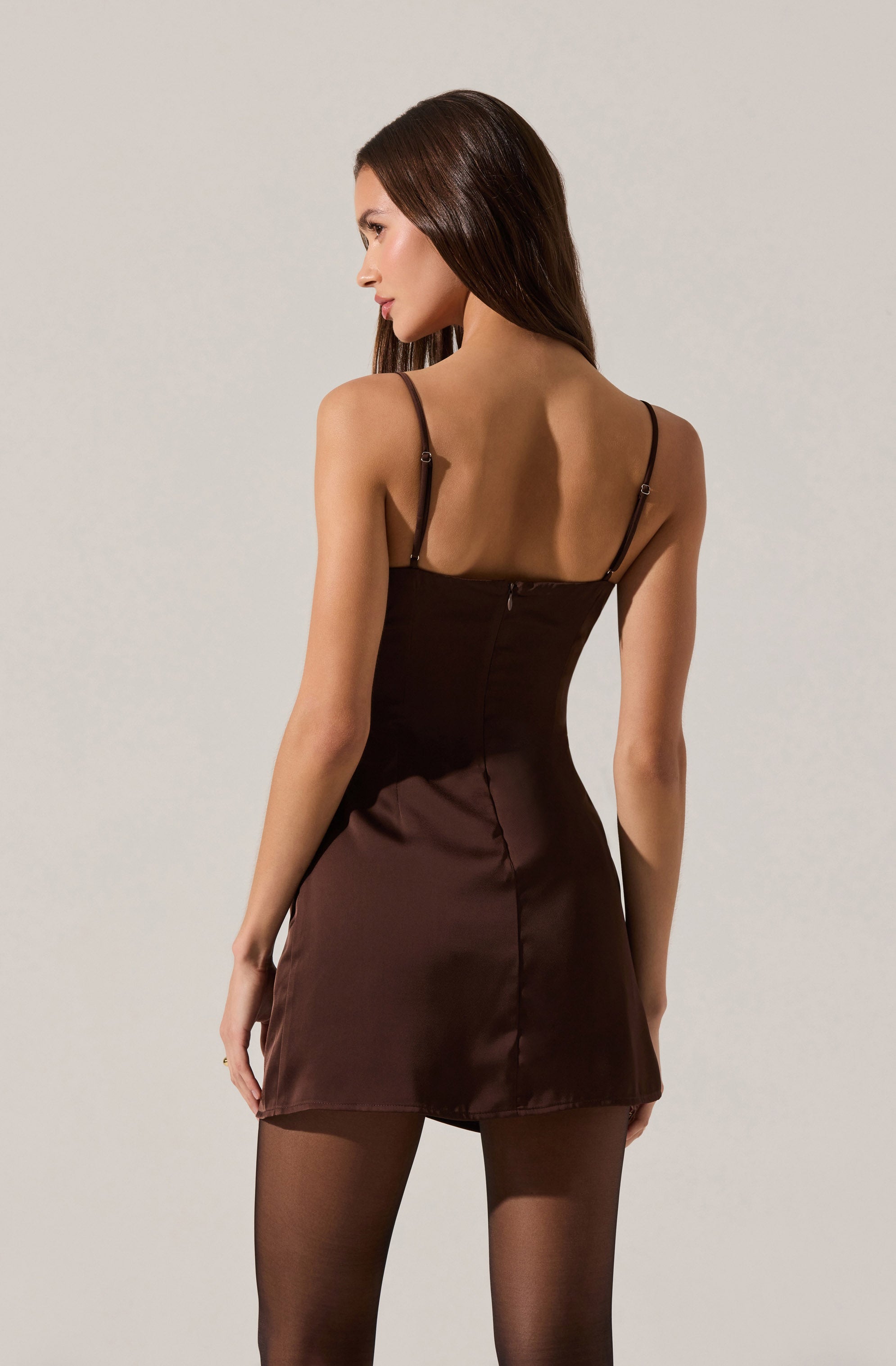 Jenness Satin Mini Dress