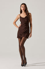 Jenness Satin Mini Dress
