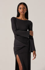 Arwyn Ribbed Layered Midi Sweater Dress