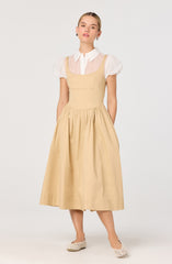 Carrington Mixed Media Layered Midi Dress