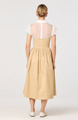 Carrington Mixed Media Layered Midi Dress