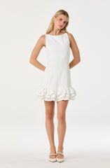 Elexis Ruffle Hem Mini Dress
