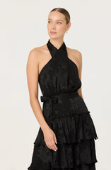 Adamaris Tiered Halter Maxi Dress