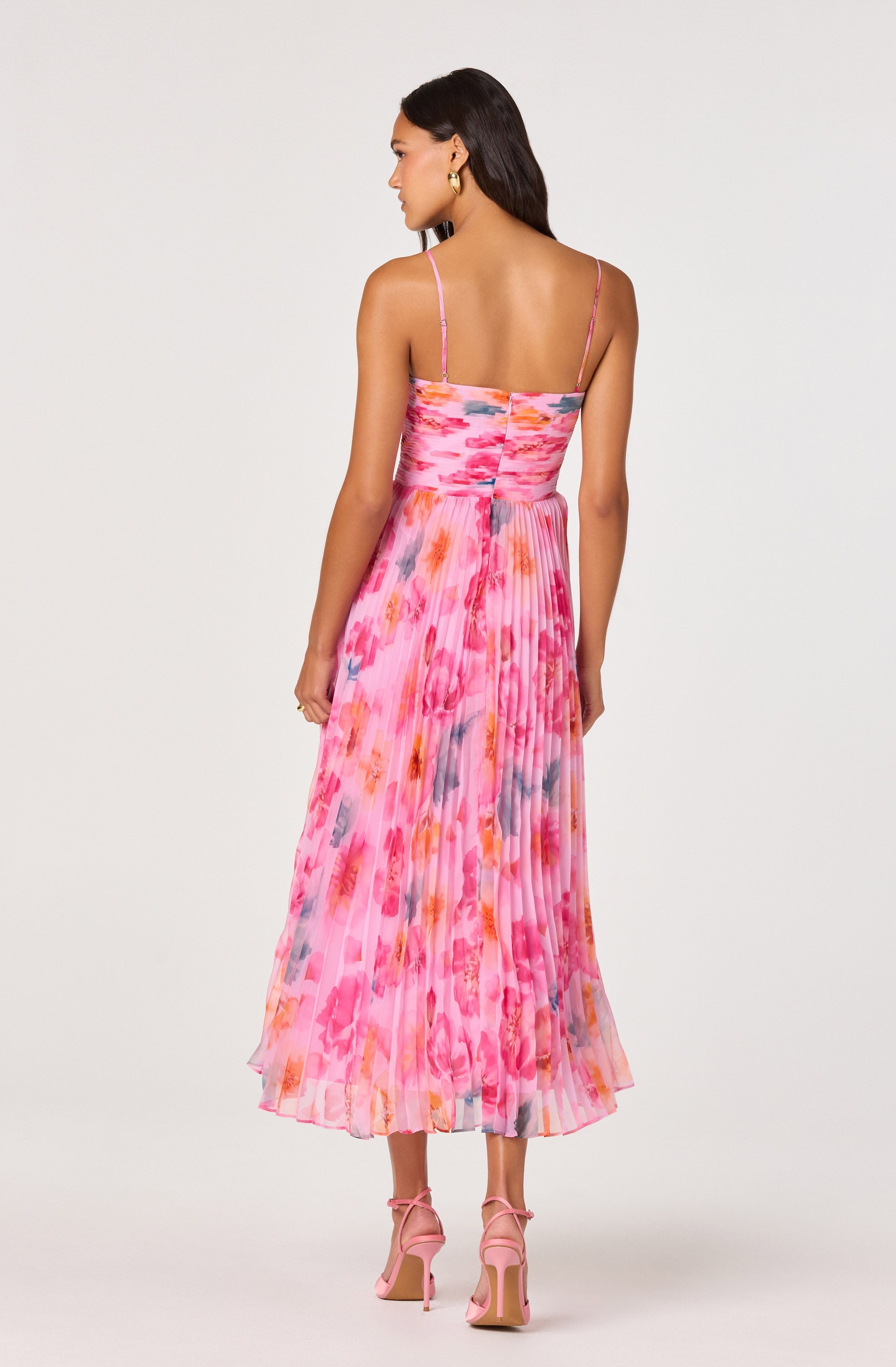 Bayley Floral Pleated Maxi Dress