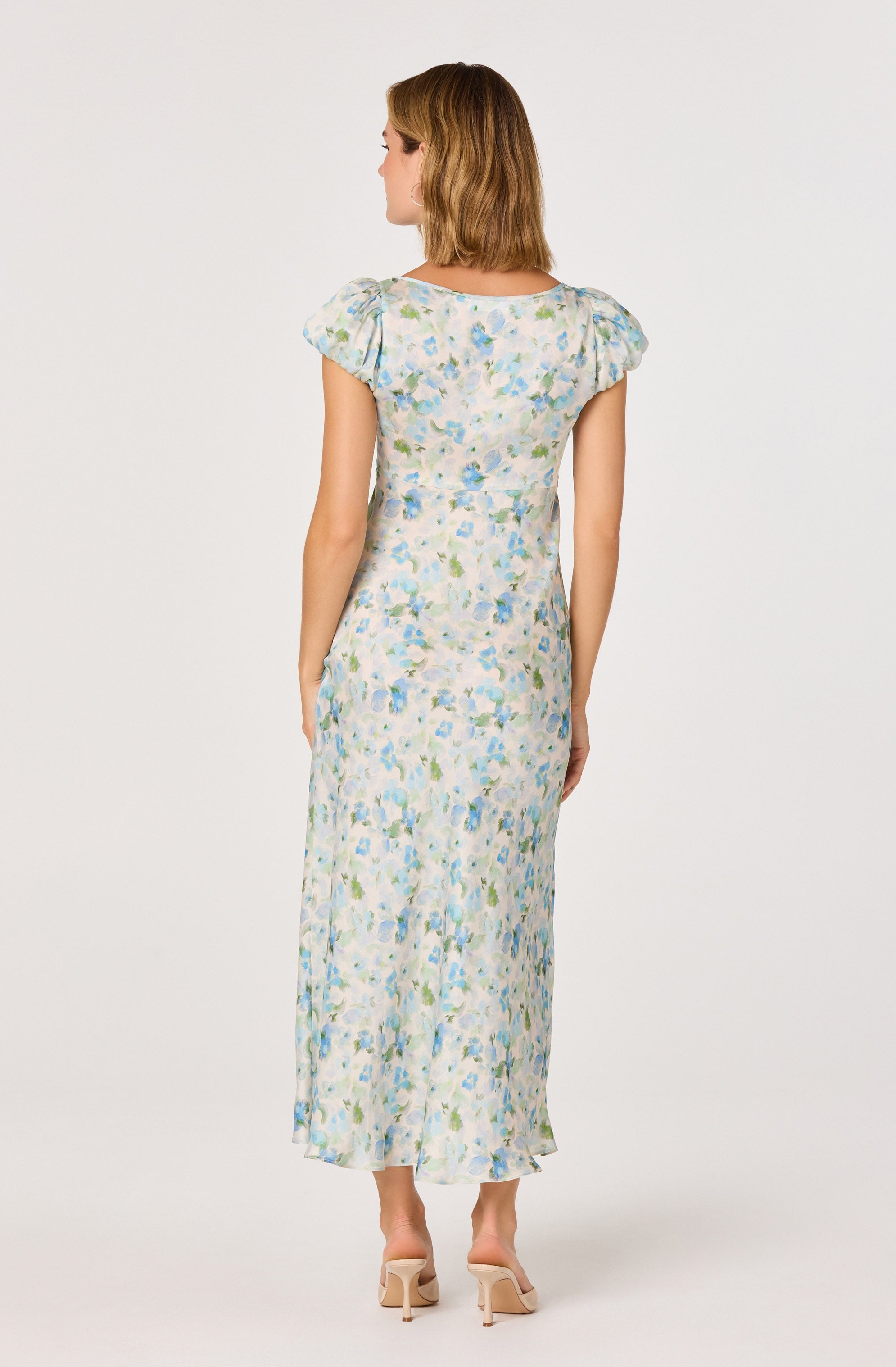 Erma Floral Empire Waist Midi Dress
