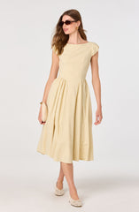 Emalee Plaid A-Line Midi Dress