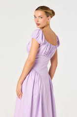 Adilene Cotton Milkmaid Midi Dress