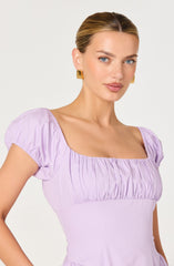 Adilene Cotton Milkmaid Midi Dress