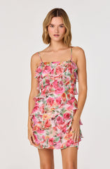 Blanca Floral Ruffle Mini Dress