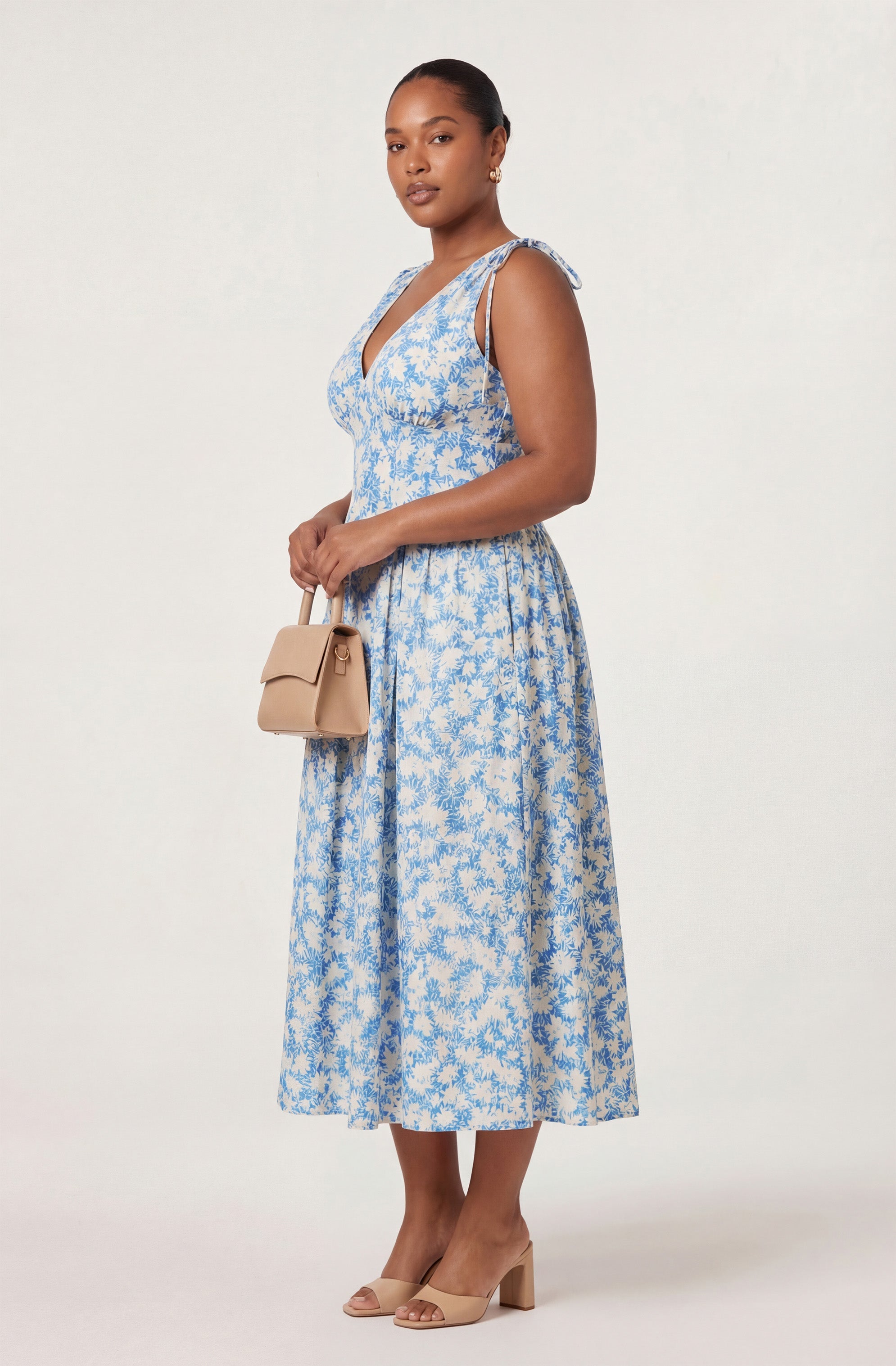Emmery Floral Wrap Midi Dress