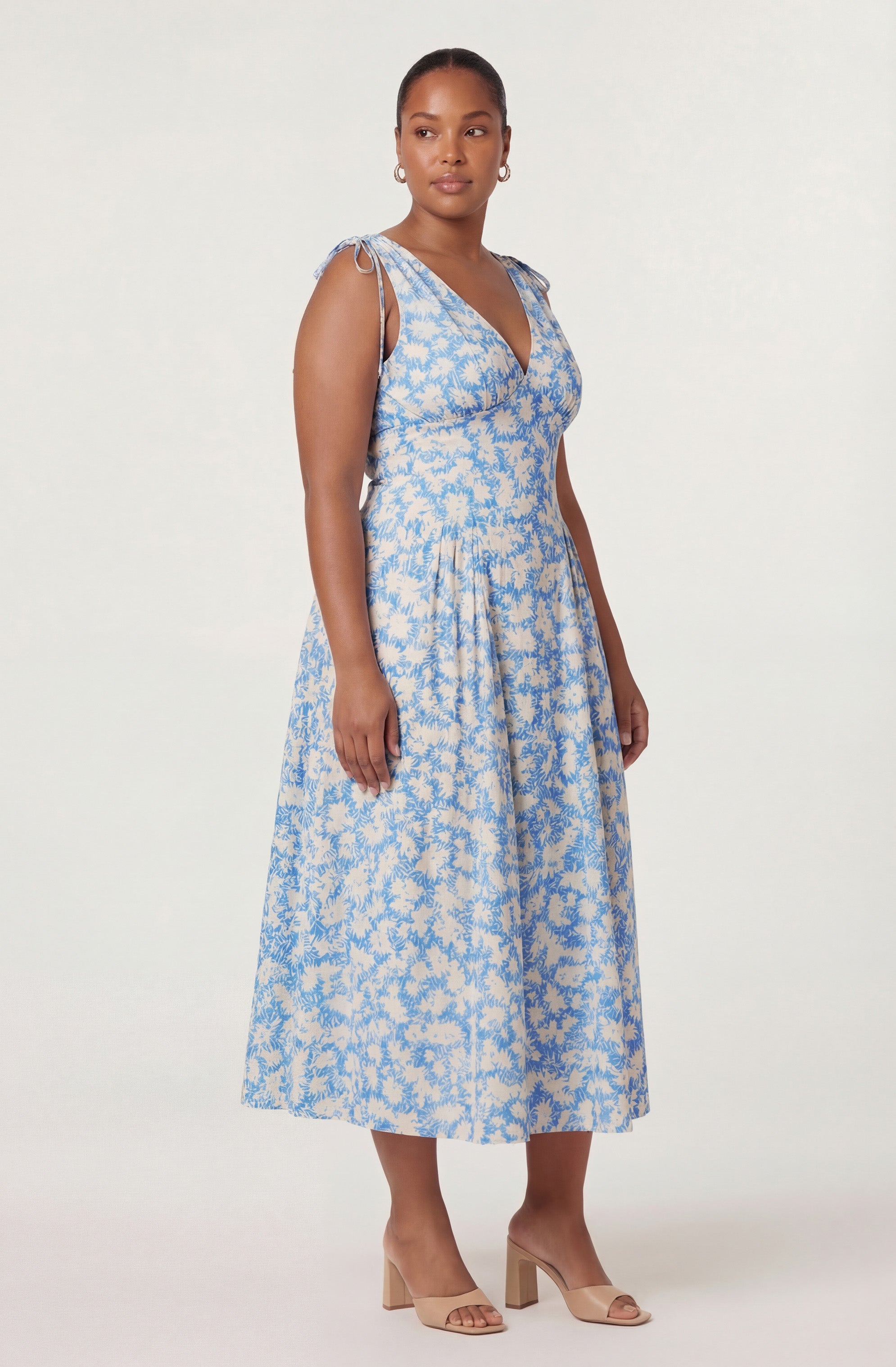 Emmery Floral Wrap Midi Dress