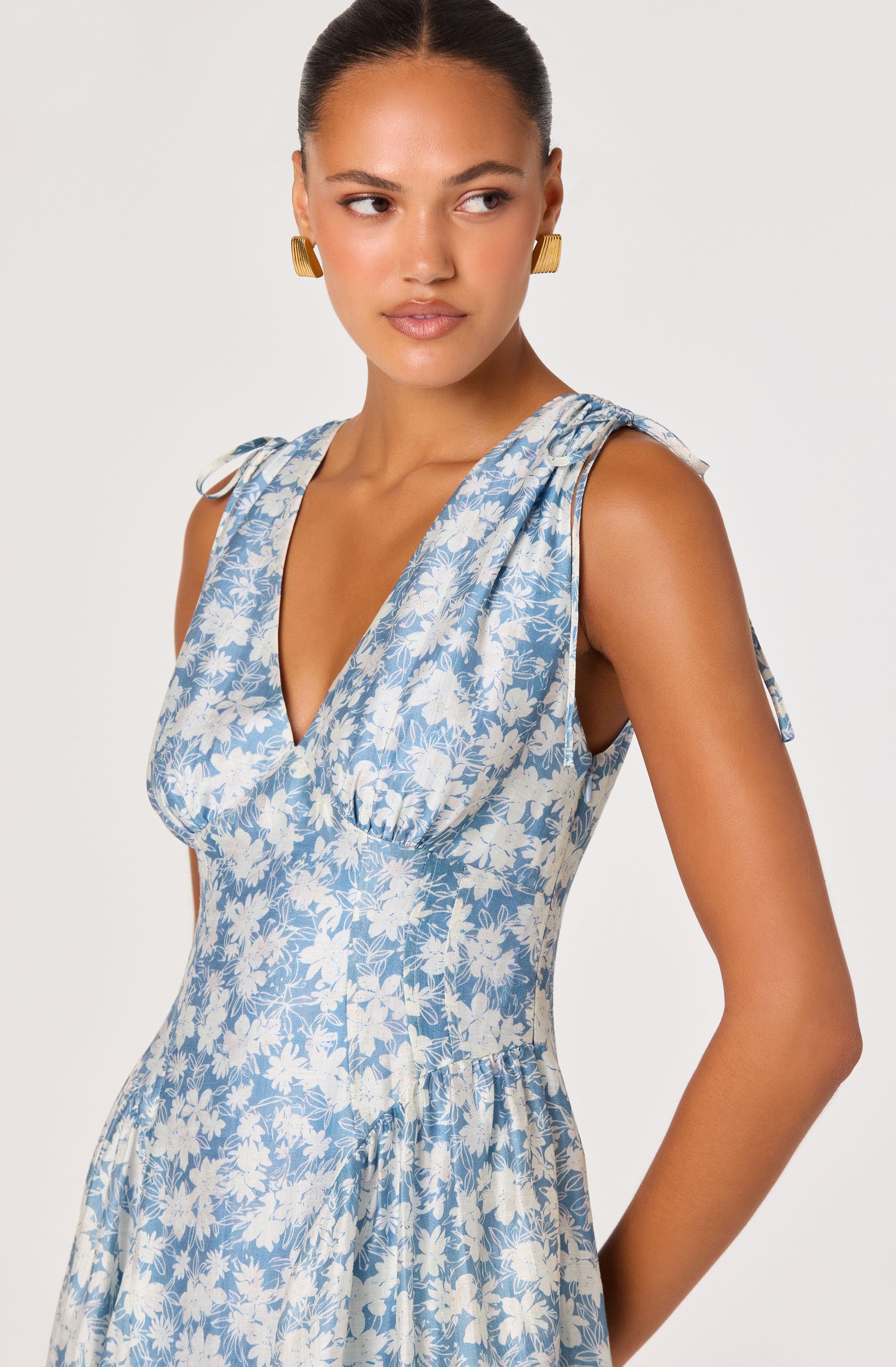 Emmery Floral Wrap Midi Dress