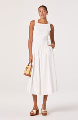 Hollie Smocked Midi Dress