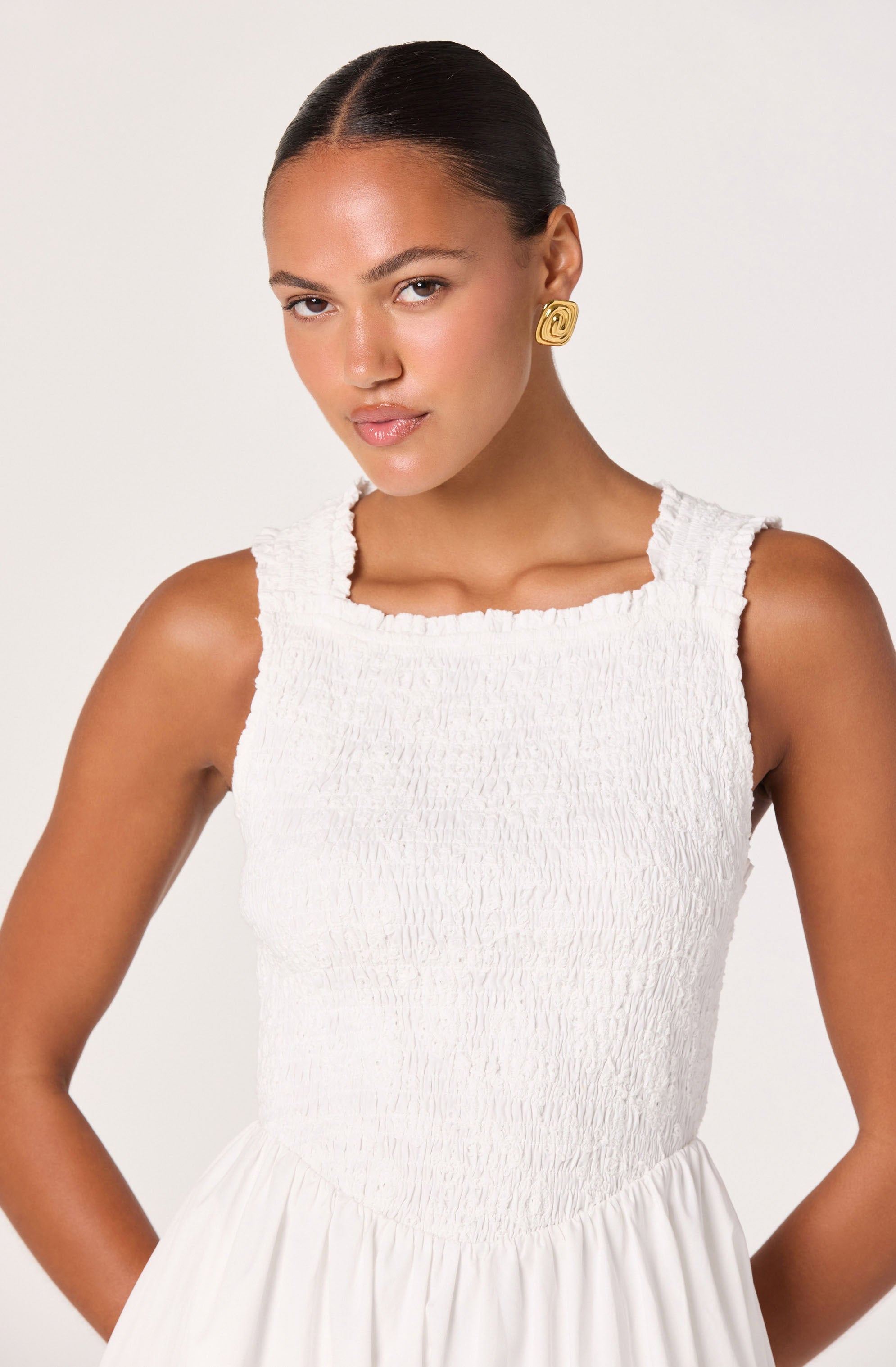 Hollie Smocked Midi Dress