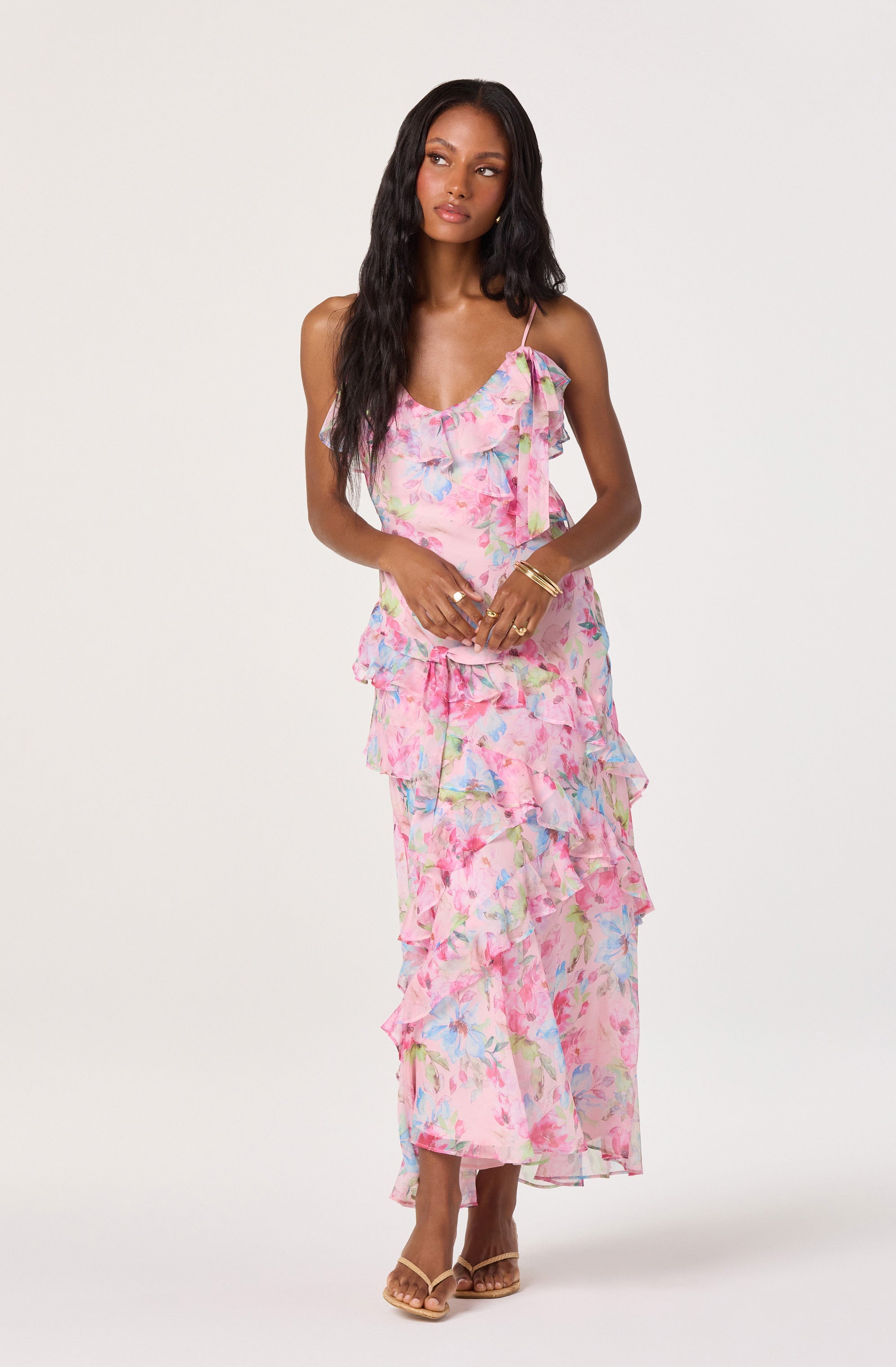 Amiya Chiffon Maxi Dress