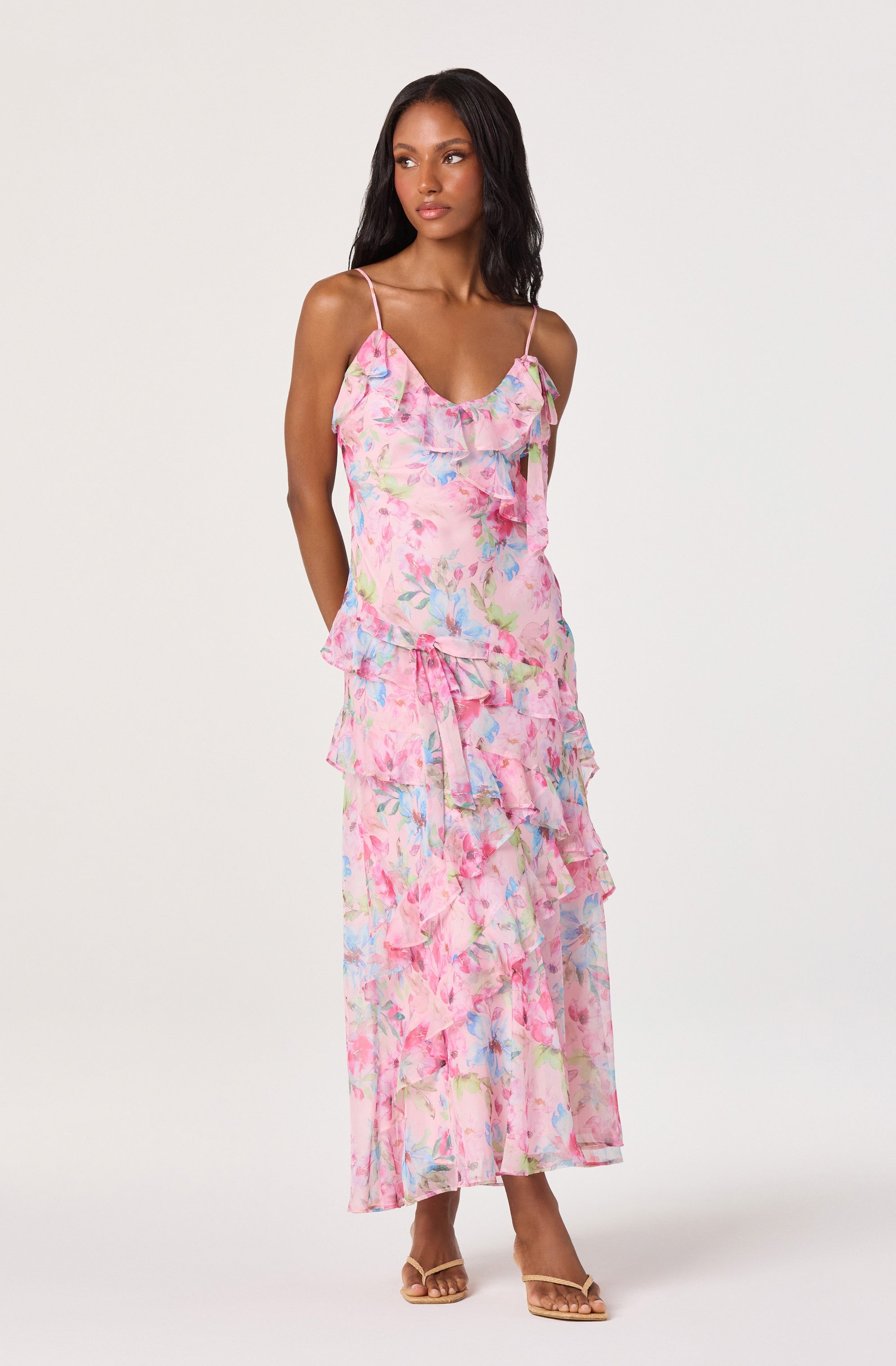 Amiya Chiffon Maxi Dress