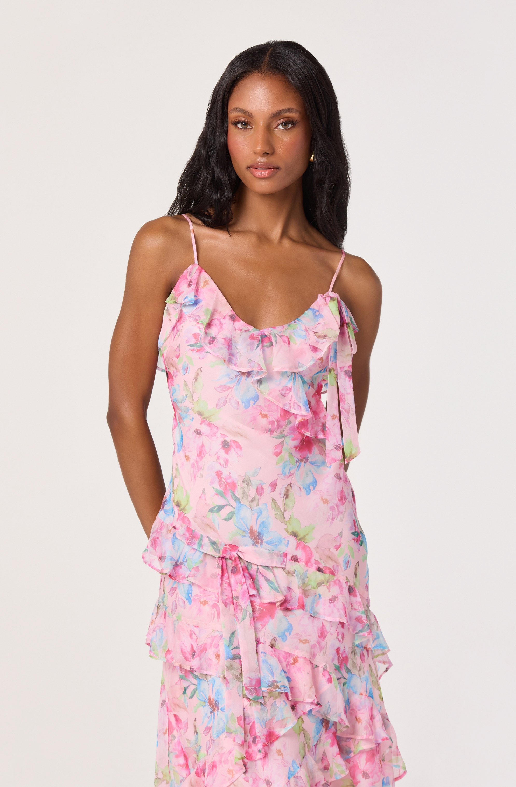 Amiya Chiffon Maxi Dress