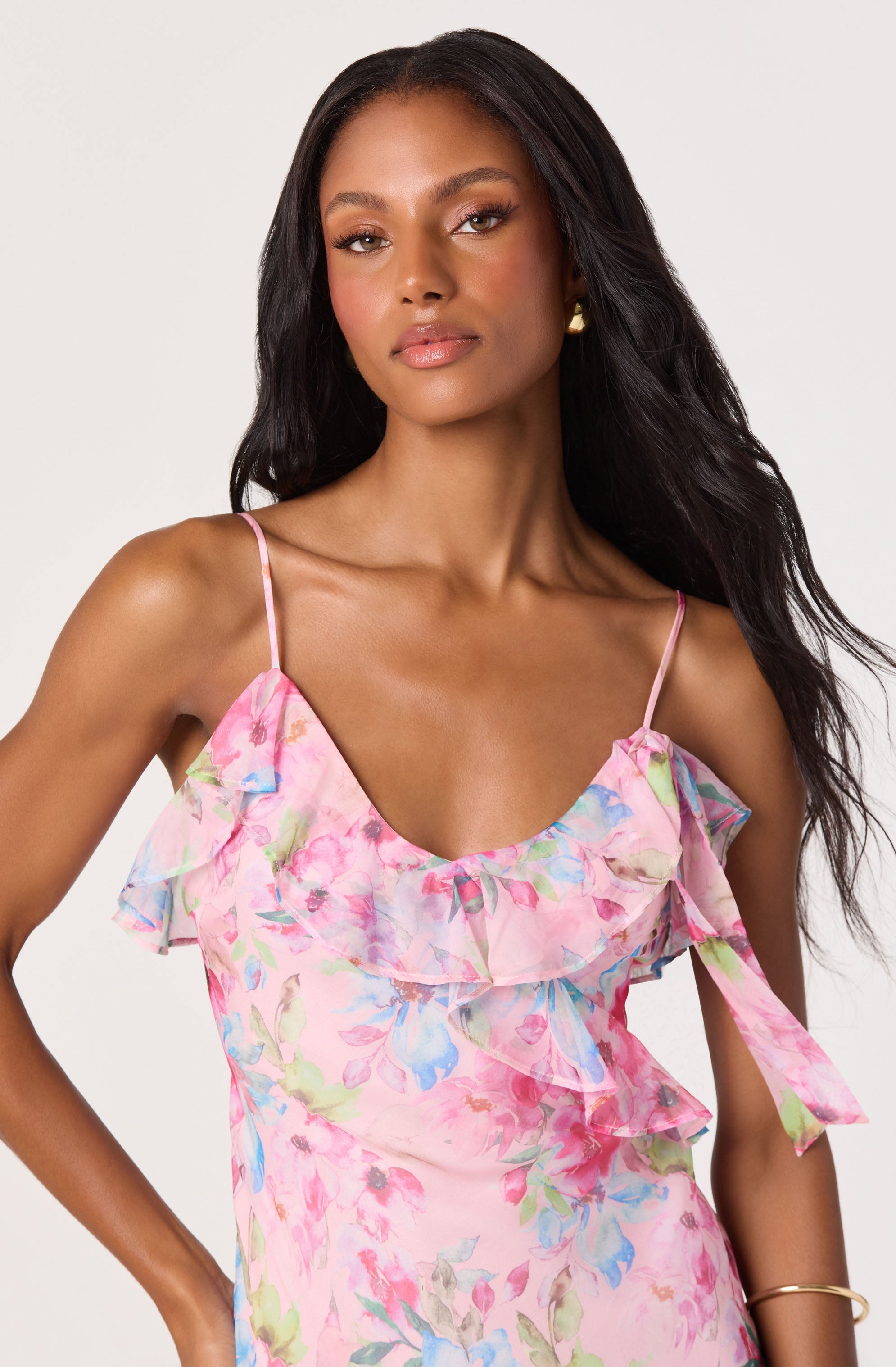 Amiya Chiffon Maxi Dress