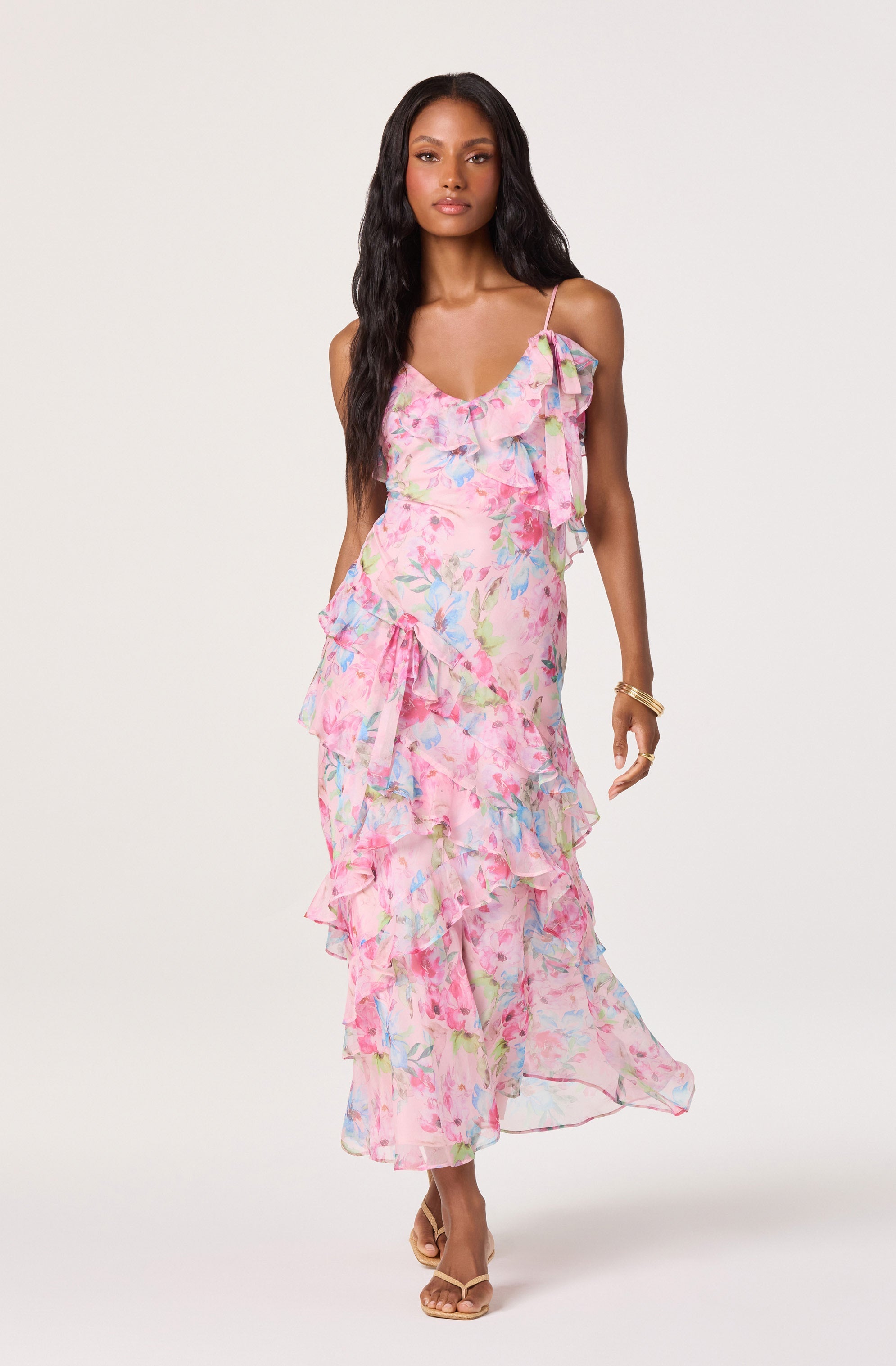 Amiya Chiffon Maxi Dress