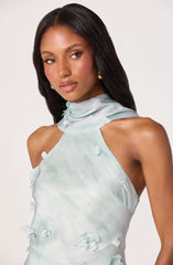 Ashley 3D Floral Maxi Dress