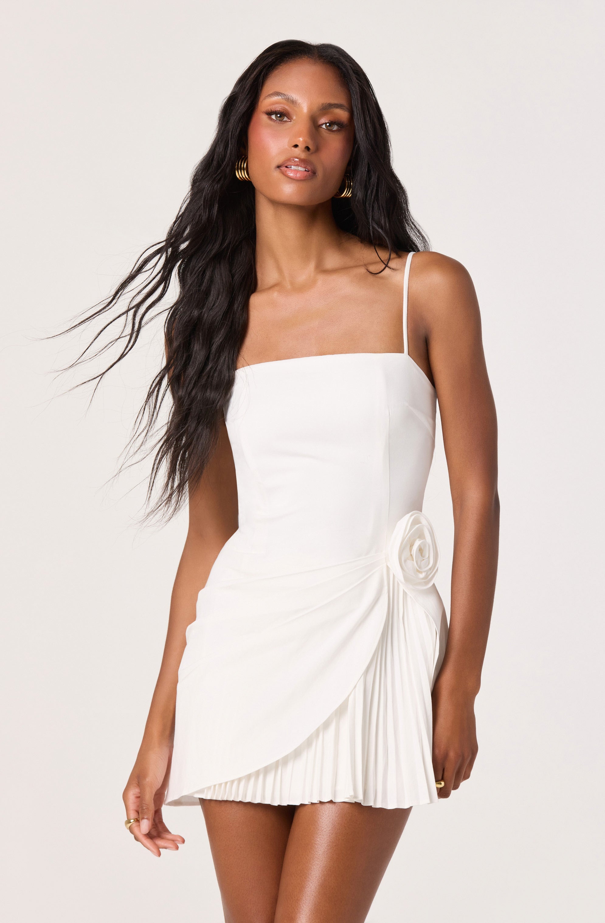 Blake Pleated Mini Dress