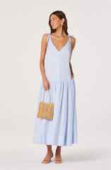 Amalina Drop-Waist Maxi Dress