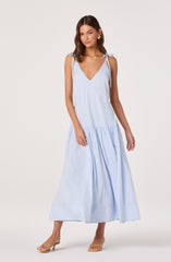 Amalina Drop-Waist Maxi Dress