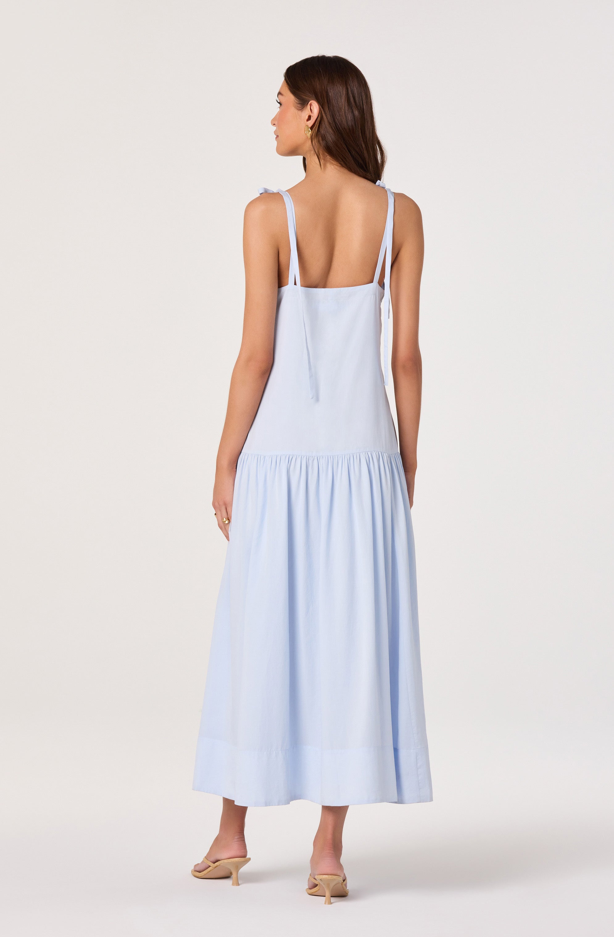 Amalina Drop-Waist Maxi Dress