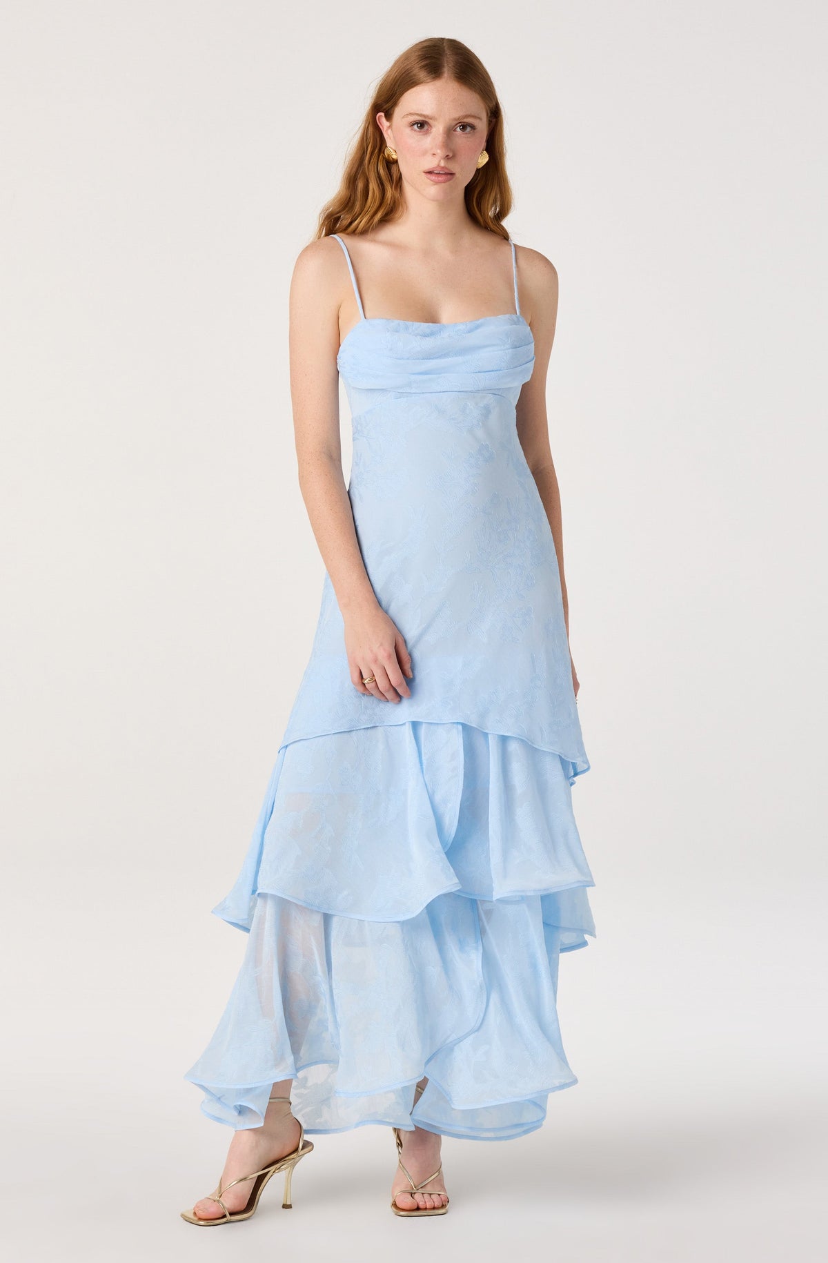 Allison Tiered Ruffle Maxi Dress