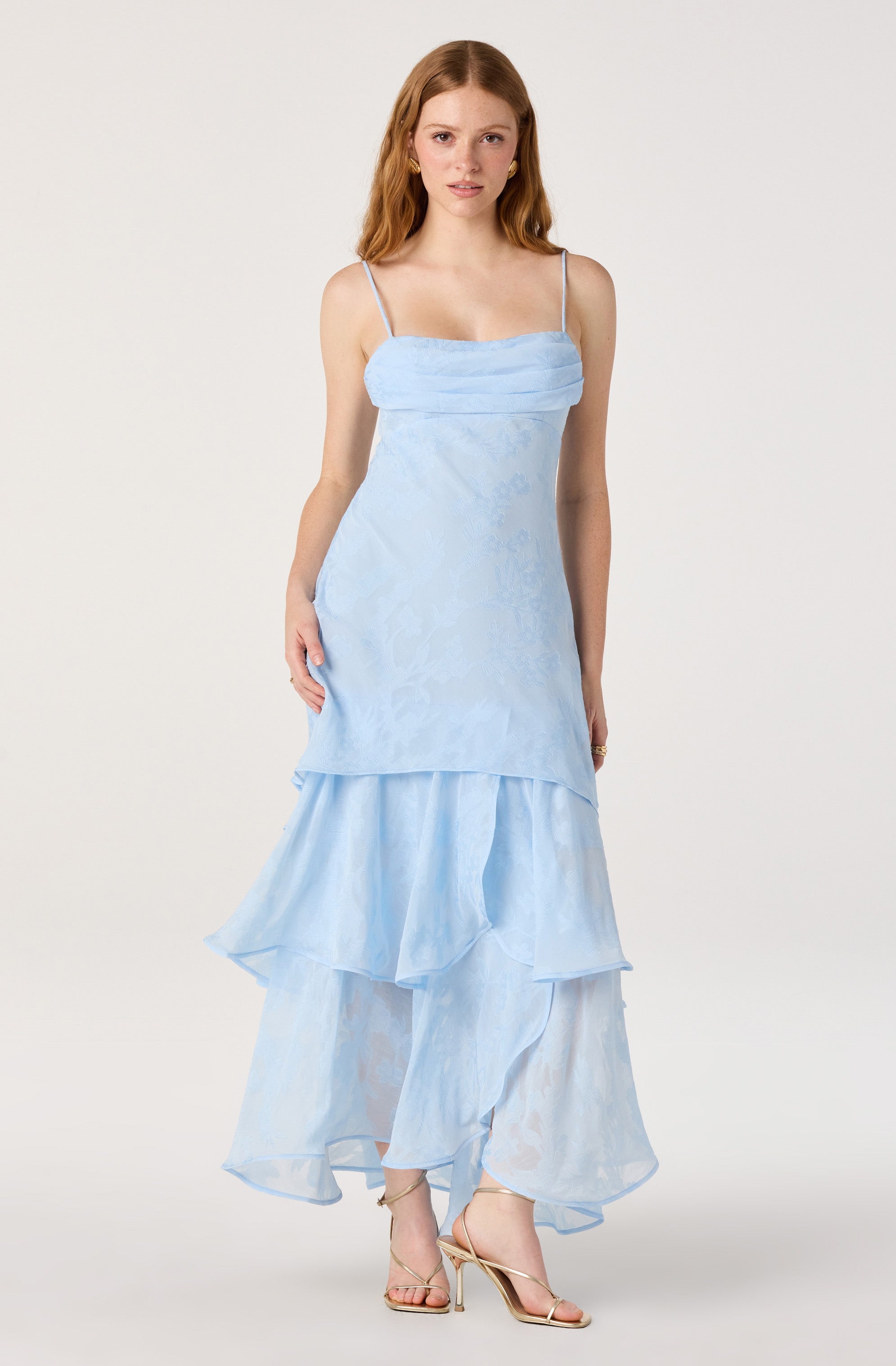 Allison Tiered Ruffle Maxi Dress