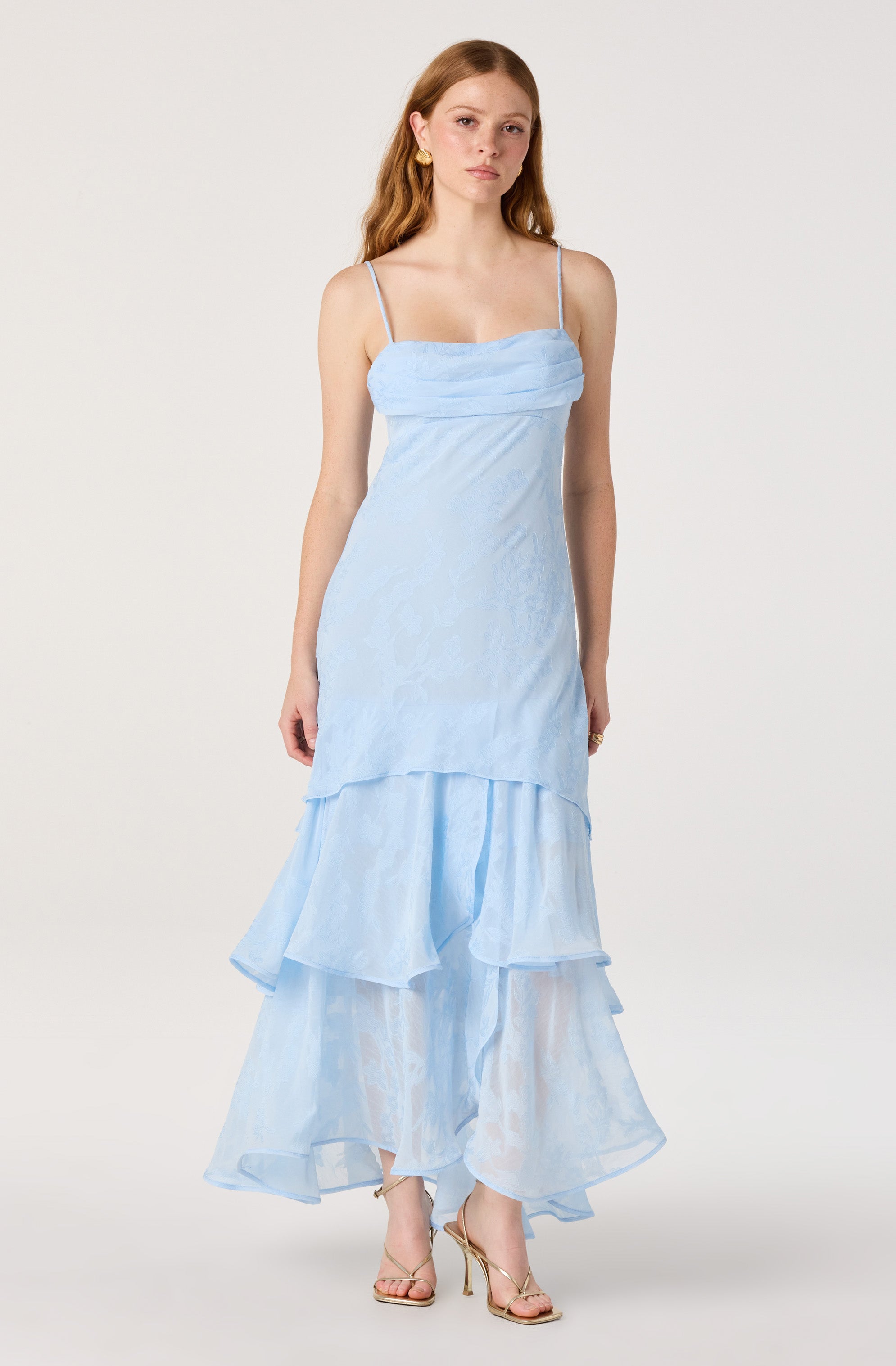 Allison Tiered Ruffle Maxi Dress