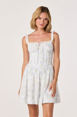 Charlotte Eyelet Milkmaid Mini Dress