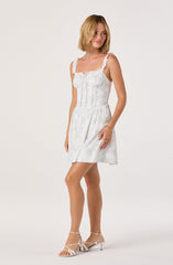 Charlotte Eyelet Milkmaid Mini Dress