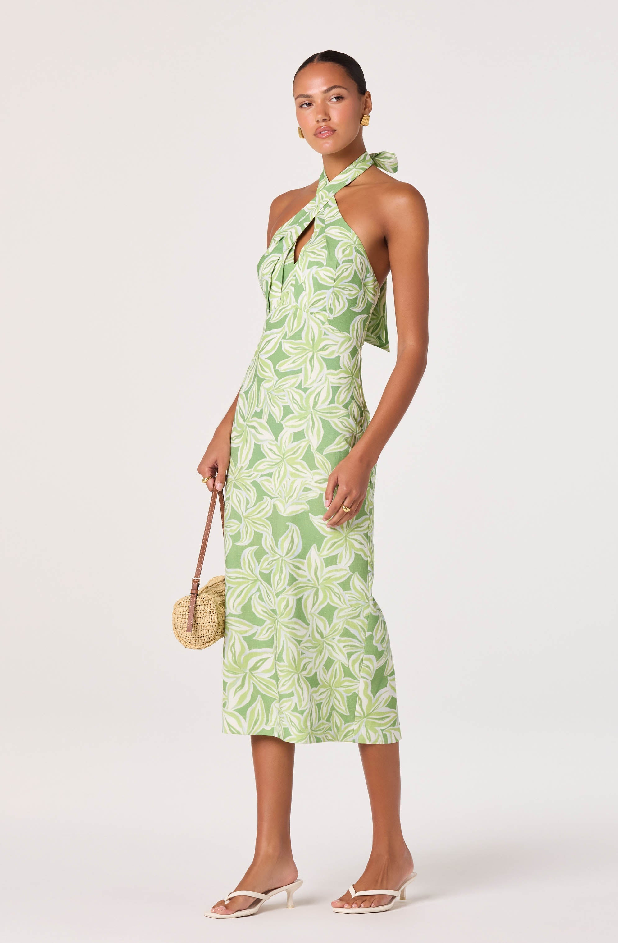 Anita Halter Keyhole Midi Dress