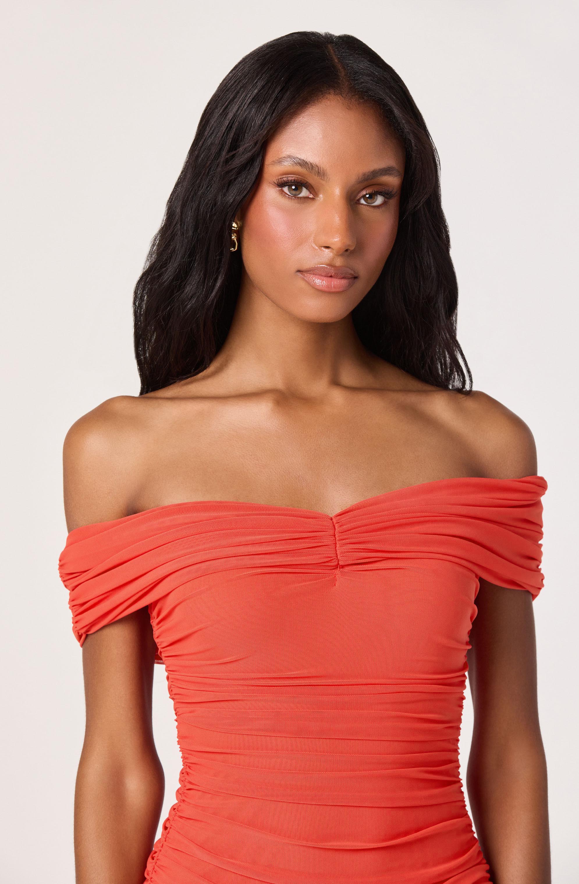 Andreana Off-Shoulder Knit Maxi Dress