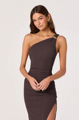 Candela One-Shoulder Bodycon Midi Dress