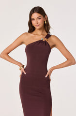 Ania One-Shoulder Midi Dress