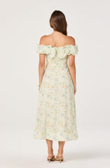 Alannah Off-Shoulder Floral Midi Dress
