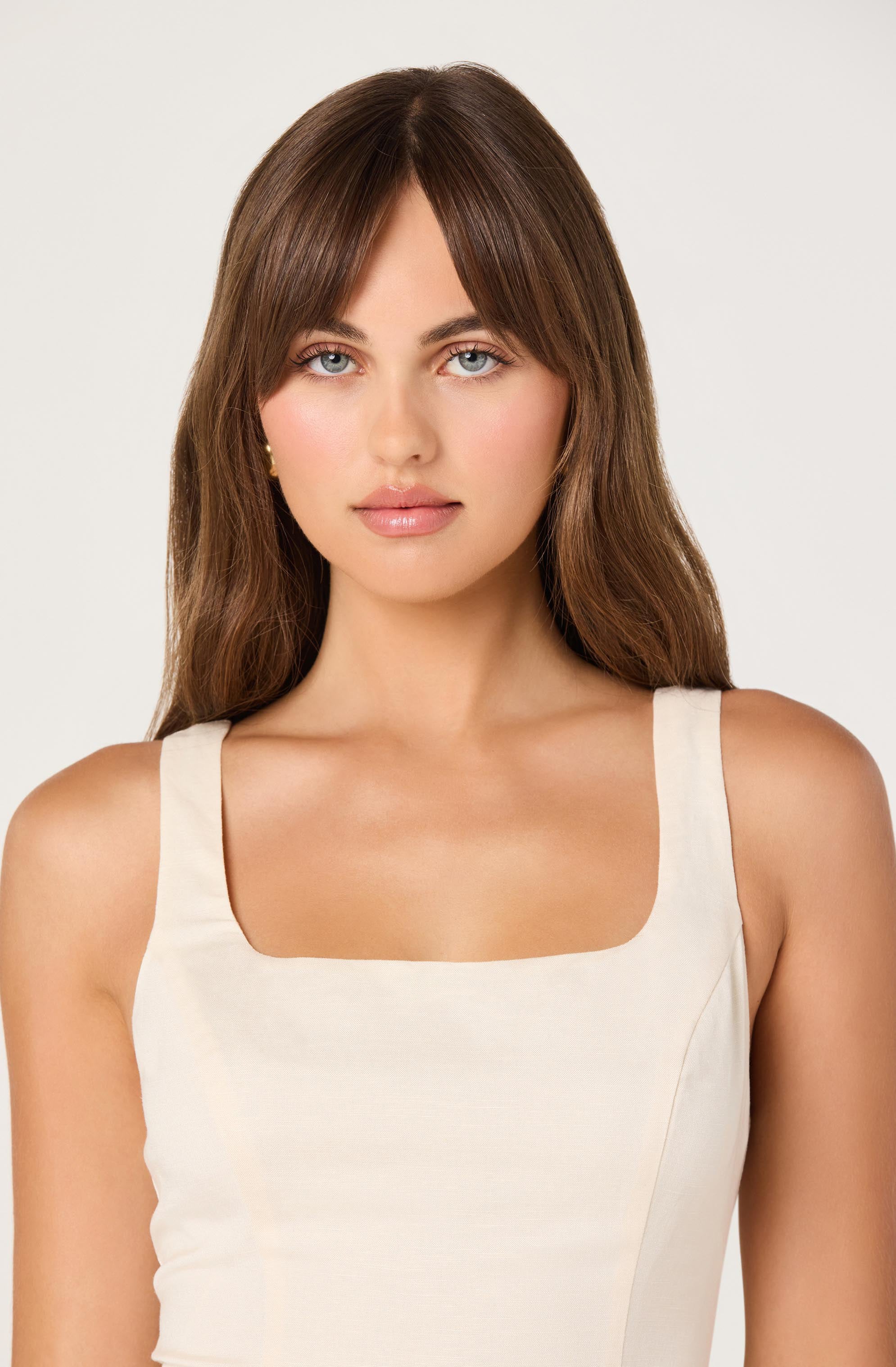 Jaelynn Embroidered Linen Mini Dress