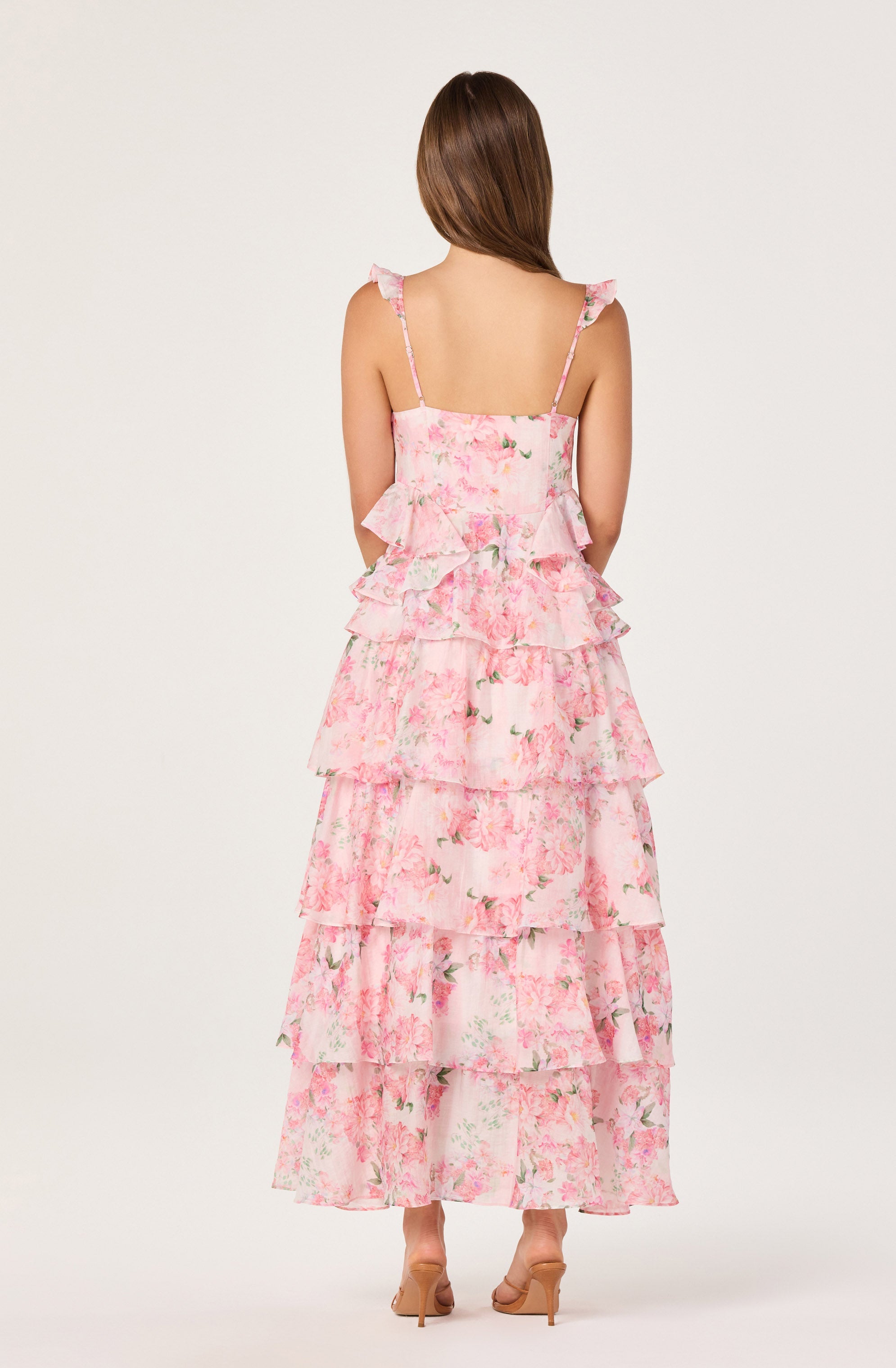 Adessa Floral Ruffle Tiered Maxi Dress