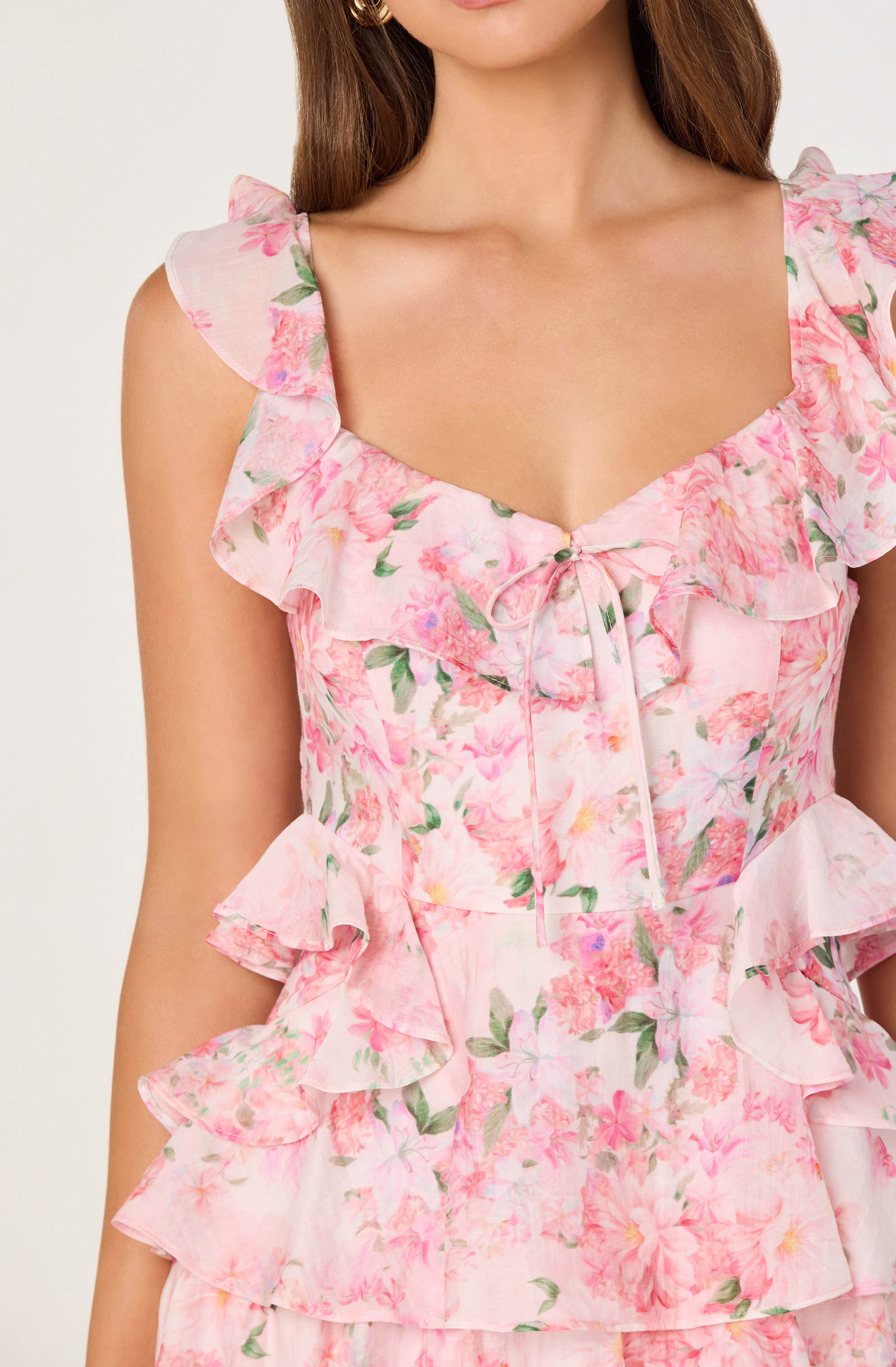 Adessa Floral Ruffle Tiered Maxi Dress