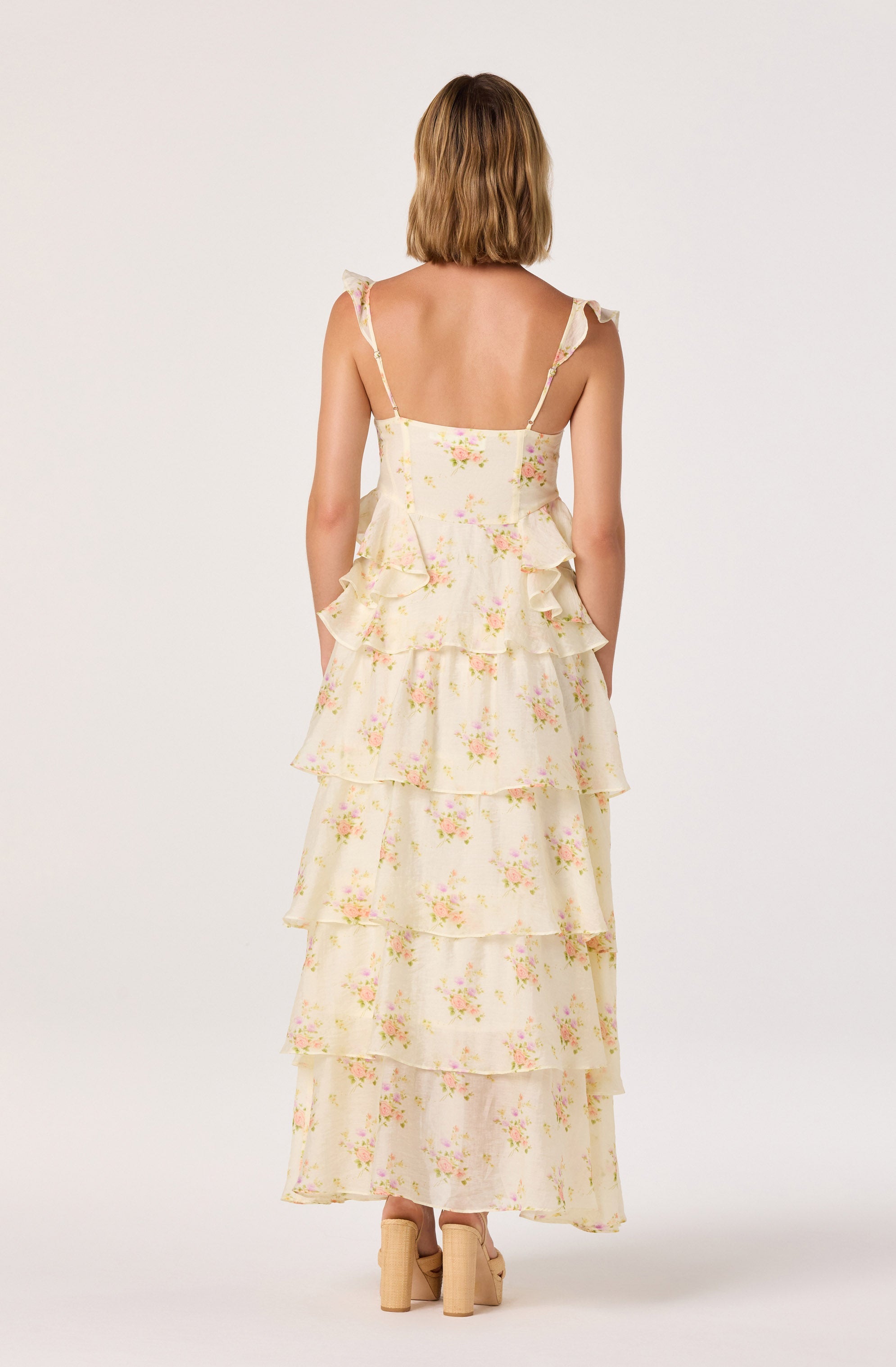 Adessa Floral Ruffle Tiered Maxi Dress