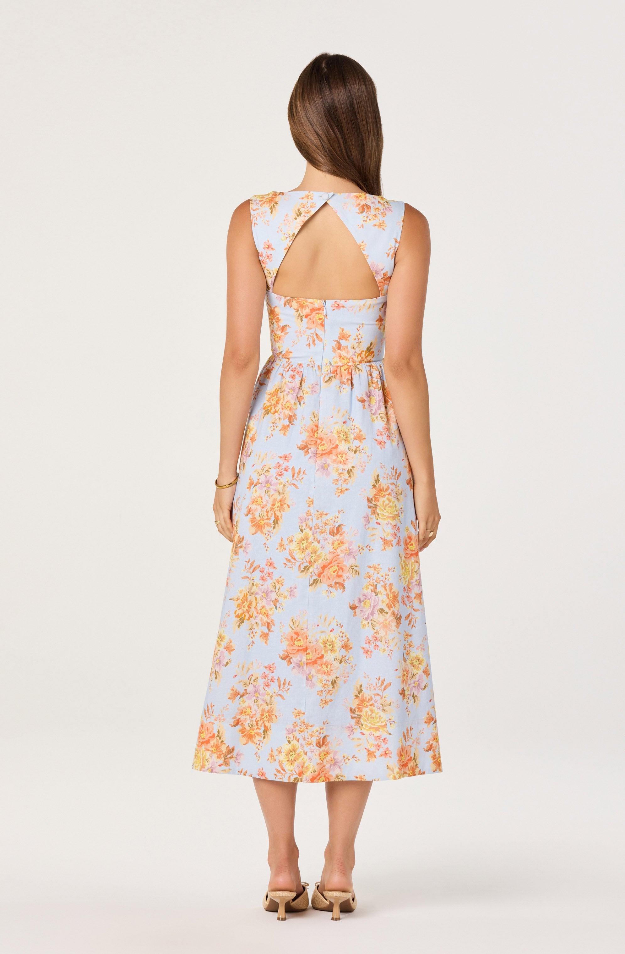 Beryl Garden Floral Midi Dress