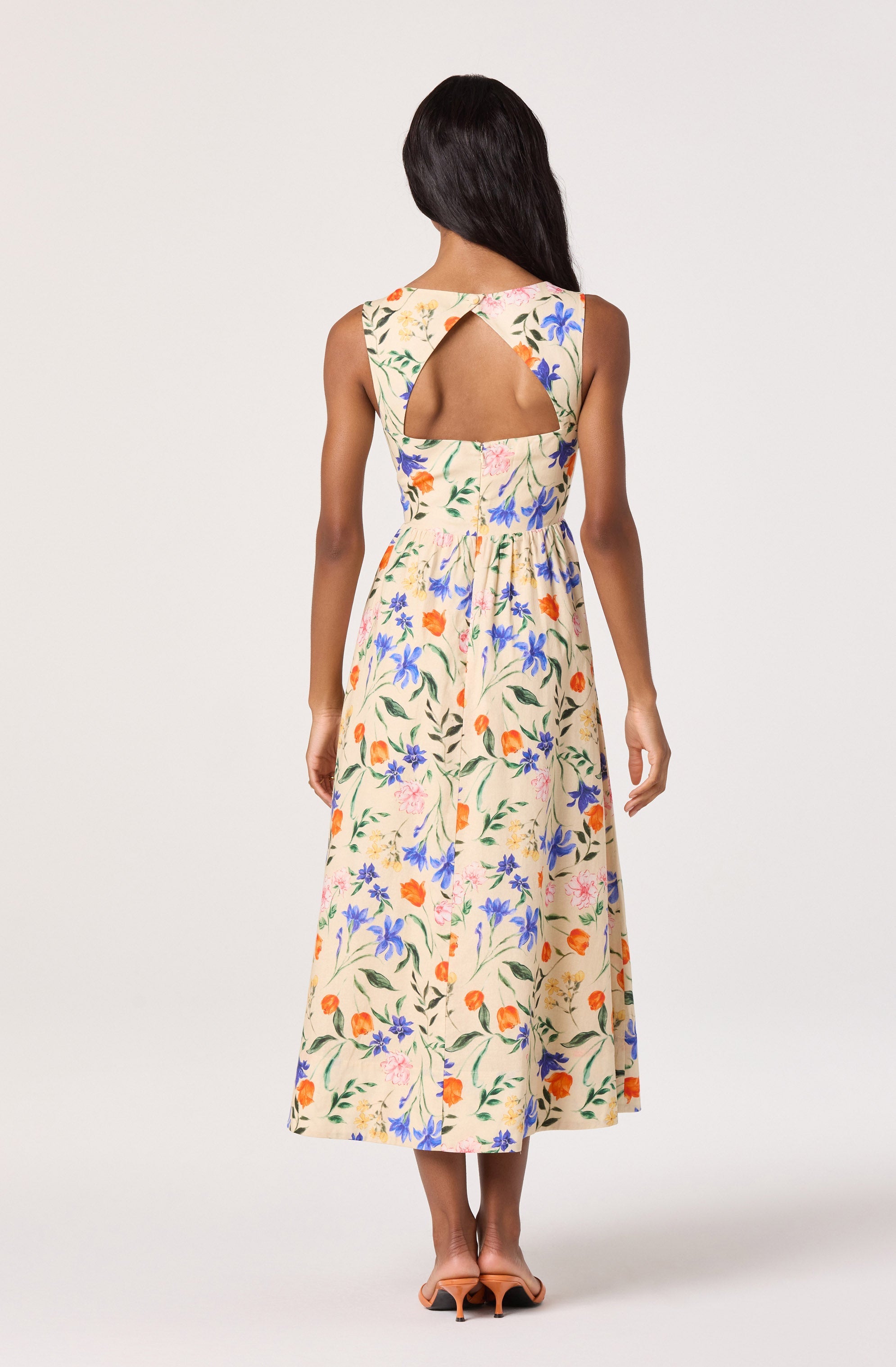 Beryl Garden Floral Midi Dress